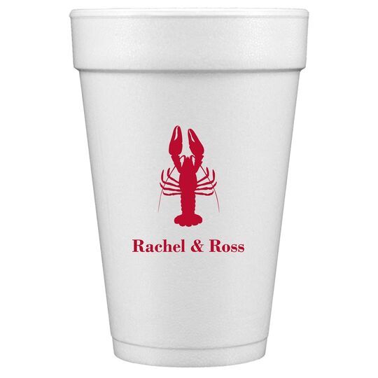Maine Lobster Styrofoam Cups